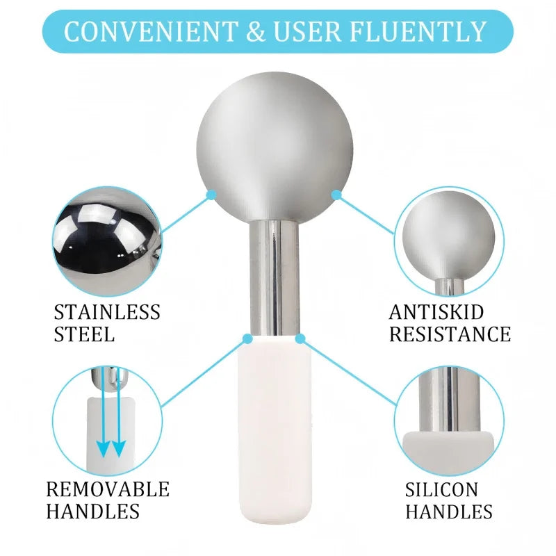 Cooling balls in use