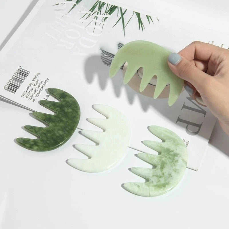 Gua sha in use