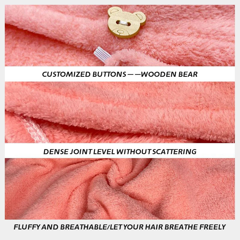 Hair wrap button