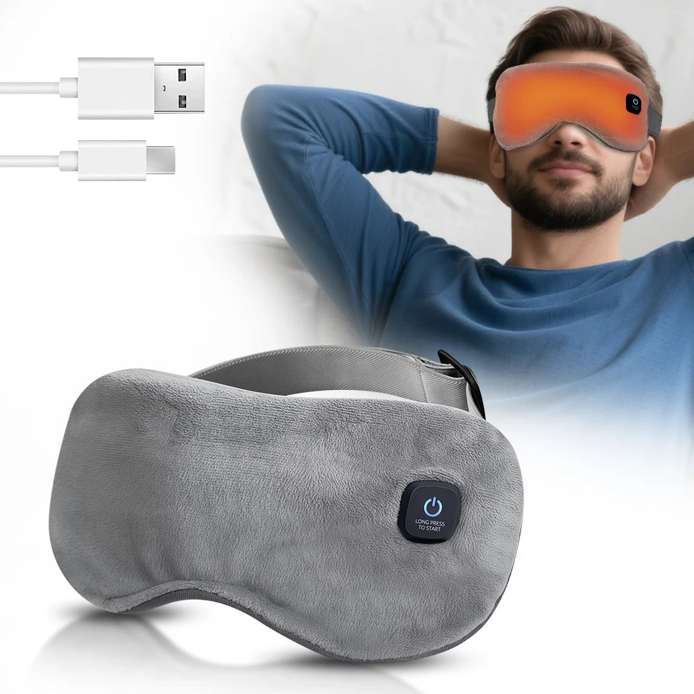 Heated eye mask